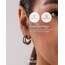 Purelei Eono Ohrringe (Silber) – Damenohrringe aus langlebigem Edelstahl – Wasserfeste Ohrringe Damen – 2 cm Durchmesser – Modeschmuck für deinen individuellen Look