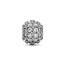 PANDORA Timeless Funkelndes Rundes Pavé-Charm mit Zirkonia Moments Collection, kompatibel Moments Armbändern, 792630C01