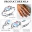 MILACOLATO Ring Silber 925 Damen Mondstein Ring Verstellbar Mondstein Ringe Silber Vintage Ringe Frauen Keltisches Dreieck Zirkonia Rings Oval Rund Herz Edelstein Rings Schmuck Für Sie Mit Geschenkbox