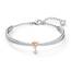 Swarovski Lifelong Heart Armreif, Herz, Weiß, Metallmix