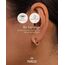Purelei Ike Ohrringe (Roségold) – Damenohrringe aus langlebigem Edelstahl – Wasserfeste Ohrringe Damen – 1,4 cm Durchmesser – Modeschmuck für deinen individuellen Look