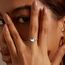 MILACOLATO Ring Silber 925 Damen Mondstein Ring Verstellbar Mondstein Ringe Silber Vintage Ringe Frauen Keltisches Dreieck Zirkonia Rings Oval Rund Herz Edelstein Rings Schmuck Für Sie Mit Geschenkbox