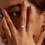 MILACOLATO Ring Silber 925 Damen Mondstein Ring Verstellbar Mondstein Ringe Silber Vintage Ringe Frauen Keltisches Dreieck Zirkonia Rings Oval Rund Herz Edelstein Rings Schmuck Für Sie Mit Geschenkbox
