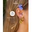 Purelei Ike Ohrringe (Roségold) – Damenohrringe aus langlebigem Edelstahl – Wasserfeste Ohrringe Damen – 1,4 cm Durchmesser – Modeschmuck für deinen individuellen Look