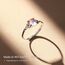 MILACOLATO Ring Silber 925 Damen Mondstein Ring Verstellbar Mondstein Ringe Silber Vintage Ringe Frauen Keltisches Dreieck Zirkonia Rings Oval Rund Herz Edelstein Rings Schmuck Für Sie Mit Geschenkbox