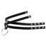 JewelryWe Schmuck Damen Choker Halsband Leder Halskette Gothic Punk Herz Zweischichtig Collier Kette mit Herz Anhänger verstellbare Kragen Halsketten für Frauen Mädchen Schwarz