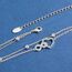 Jbniuay Fußkettchen für Damen 925 Sterling Silber - Infinity Herz Fußkette - Damen Fußkettchen - Fußkette Verstellbare 23+5cm - Geschenke für Frauen/Mädchen/mama/mutter (positive)