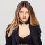 JewelryWe Schmuck Damen Choker Halsband Leder Spitze Halskette Gothic Punk Lolita Herz Collier Kette verstellbare Schnalle Kragen Halsketten für Frauen Mädchen Schwarz