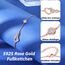 Jbniuay Geschenke für Frauen - Fußkettchen für Damen Roségold - fussketten für frauen 925 Sterling Silber Herz infinity Fußkettchen Längenverstellbar 23 + 5