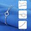Jbniuay Fußkettchen für Damen 925 Sterling Silber - Infinity Fußkette - Damen Fußkettchen - fussketten für frauen silber 925 Verstellbare 23+5cm - Geschenke für Frauen/damen/mama/mutter/Tochter