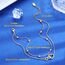 Jbniuay Fußkettchen für Damen S925 Sterling Silber Gold Infinity Herz Fußkette Verstellbare 23+5cm Geschenke für Frauen