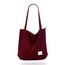 KALIDI cord Tasche Damen Umhängetasche mit Reißverschluss,Groß Shopper Tasche Tote Bag Handtasche Schultertaschen für Arbeit Büro Reisen Einkaufen Schule und Alltag