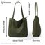 KALIDI Cord Tasche Damen Umhängetasche mit Reißverschluss Wasserdicht Tote Bag mit Taschenfach Groß Shopper Tasche Handtasche Schultertaschen für Arbeit Büro Reisen Einkaufen Schule