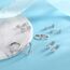 Ecripe 5 Paar 925 Sterling Silber Ohrringe Set für Frauen, 3 Paar SIlber Mini Ohrstecker 2 Paar Creolen mit Cubic Zirkonia, Hypoallergene Klein Knorpel Ohrringe für Mädchen