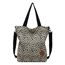 JANSBEN Damen Canvas Handtasche Schultertasche Casual Multifunktionale Umhängetaschen Groß für Arbeit Schule Shopper Lässige täglich (Leopard)