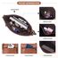 Roulens Mittel Damen Umhängetaschen, Leicht Damen Schultertasche aus Veganes Leder, Crossbody Bags für Frauen mit Verstellbar Abnehmbar Breiter Gurt