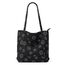 KALIDI Cord Tasche Damen Umhängetasche mit Reißverschluss Wasserdicht Tote Bag mit Taschenfach Groß Shopper Tasche Handtasche Schultertaschen für Arbeit Büro Reisen Einkaufen Schule (black2)