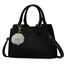 IGOLUMON Handtasche Damen Mittelgroß Tasche Leder Henkeltasche Damen-Henkeltaschen Tote Bag Handtaschen Taschen Schultertaschen Umhängetasche Schultertasche Damenhandtaschen Schwarz