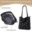 KALIDI Cord Tasche Damen Umhängetasche mit Reißverschluss Wasserdicht Tote Bag mit Taschenfach Groß Shopper Tasche Handtasche Schultertaschen für Arbeit Büro Reisen Einkaufen Schule (black2)