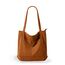 KALIDI Cord Tasche Damen Umhängetasche mit Reißverschluss Wasserdicht Tote Bag mit Taschenfach Groß Shopper Tasche Handtasche Schultertaschen für Arbeit Büro Reisen Einkaufen Schule (brown)