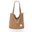 KALIDI cord Tasche Damen Umhängetasche mit Reißverschluss,Groß Shopper Tasche Tote Bag Handtasche Schultertaschen für Arbeit Büro Reisen Einkaufen Schule und Alltag