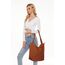 KALIDI Cord Tasche Damen Umhängetasche mit Reißverschluss Wasserdicht Tote Bag mit Taschenfach Groß Shopper Tasche Handtasche Schultertaschen für Arbeit Büro Reisen Einkaufen Schule (brown)