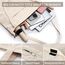 KALIDI Cord Tasche Damen Umhängetasche mit Reißverschluss Wasserdicht Tote Bag mit Taschenfach Groß Shopper Tasche Handtasche Schultertaschen für Arbeit Büro Reisen Einkaufen Schule