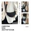 Aucuu Damen Halbmond Crossbody Umhängetasche Klein mit Verstellbarem Schultergurt, Hobo Halfmoon Bag Einfarbige Messenger Bag für Damen Reisen