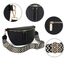 Vezluax 30x20cm umhängetasche Damen Bauchtasche Damen Groß Vegan Leder Crossbody Bag stylisch Frauen mit breitem Gurt Schwarz