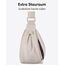 LARKSON Crossbody Bag Damen & Herren Beige - Solveig Small - Umhängetasche im Halbmond Style - Halbrunde Schultertasche - Moon Bag Design - Wasserabweisend