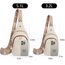 OSOCE Crossbody Damen Klein Brusttasche PU Leder Sling Bag Diebstahlsicher Crossbag Damen Schulterrucksack Vielseitige Umhängetasche für Reisen und mehr in Braun Weiß und Schwarz