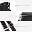 Roulens Kleine Damen Umhängetaschen,Elegant Bauchtasche Damen,Umhängetasche aus Veganes Leder,Crossbody Bag Damen,RFID Blockierung Kartenschlitz Brusttasche mit Verstellbar Abnehmbar Breiter Gurt