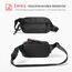 tomtoc 1,5 Liter Sling Bag mit RFID Schutz, Anti Diebstahl Bauchtasche Umhängetasche Schultertasche Crossbody Bag für Herren Damen, Spritzwassergeschützt Leicht Brusttasche für Alltag Reise, Schwarz