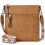 Roulens Mittel Damen Umhängetaschen, Leicht Damen Schultertasche aus Veganes Leder, Crossbody Bags für Frauen mit Verstellbar Abnehmbar Breiter Gurt