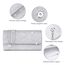 OSDUE Kettentasche, Clutch Damen, Glitzer Abendtasche, Elegante Envelope Tasche Kettentasche Schultertaschen für Hochzeit Party Freizeit Date(Silber)