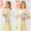 OSDUE Kettentasche, Clutch Damen, Glitzer Abendtasche, Elegante Envelope Tasche Kettentasche Schultertaschen für Hochzeit Party Freizeit Date(Silber)