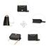 Travistar Kleine Umhängetasche Damen – Handtasche Damen Klein aus Kunstleder, Kette Schulterriemen Tasche Crossbody Bag mit Reißverschluss, Schultertasche für Alltag, Reisen & Geschenk (Schwarz)
