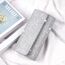 OSDUE Kettentasche, Clutch Damen, Glitzer Abendtasche, Elegante Envelope Tasche Kettentasche Schultertaschen für Hochzeit Party Freizeit Date(Silber)
