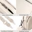 TIAASTAP Damen Umhängetasche Klein Leder Handtasche Crossbody Bag Crossbag Schultertasche Damen Tasche Moderne Taschen mit breitem Schultergurt und 3 Fächern