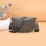 LANXINGLUO umhängetasche damen groß bauchtasche damen stylisch hüfttasche leder brustbeutel Mit Kreditkartenfach und 2 Schultergurten-dunkelgrau