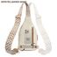 OSOCE Crossbody Damen Klein Brusttasche PU Leder Sling Bag Diebstahlsicher Crossbag Damen Schulterrucksack Vielseitige Umhängetasche für Reisen und mehr in Braun Weiß und Schwarz