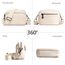 TIAASTAP Damen Umhängetasche Klein Leder Handtasche Crossbody Bag Crossbag Schultertasche Damen Tasche Moderne Taschen mit breitem Schultergurt und 3 Fächern