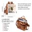 Puwuzixi Frauen Rucksack Wasserdicht Anti-Diebstahl Leichtgewicht PU Mode Reisen Mehrzweck Cabrio Geldbörse Umhängetasche Handtasche Rucksack（Caramel）