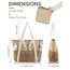 HOMESPON Strandtasche Damen mit Reißverschluss Große Wasserdicht Mesh Badetasche Familie Faltbar Beach Tote Bag Shopper
