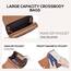 Roulens Klein Handy Umhängetasche,Damen Kleine Umhängetasche, Veganes Leder Crossbody Schultertasche Reisepass Handytasche mit Kartenschlitz Verstellbar Abnehmbar Schultergurt