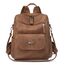 Puwuzixi Frauen Rucksack Wasserdicht Anti-Diebstahl Leichtgewicht PU Mode Reisen Mehrzweck Cabrio Geldbörse Umhängetasche Handtasche Rucksack（Caramel）