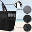KALIDI Groß Strandtasche XXL Familie Mesh mit Reißverschluss, Badetasche Damen, Einkaufstasche Faltbar, Shopper Tasche für Strand Reise Lebensmitteleinkauf Vielseitige Tragetasche