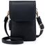 Roulens kleine Handy Umhängetasche Damen, Handytasche mit Geldbörse zum Umhängen, PU Leder Tasche damen für Frauen Designer, verstellbarer Riemen und Schlüsselanhänger