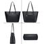 Vanessa & Melissa® Damen Shopper klassisch elegante Handtasche Henkeltasche Schwarz