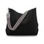 Prite Shopper Tasche Damen Groß Cord Tasche Tote Bag mit Verstellbarem Schultergurt für College Schule Arbeit Reisen Einkaufen（Schwarz 01）